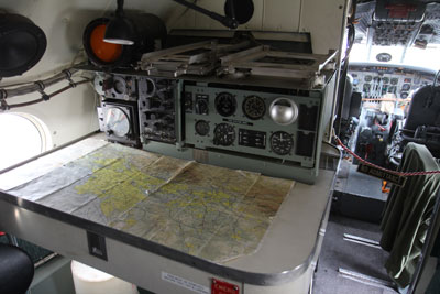 Navigator desk inside the Constellation