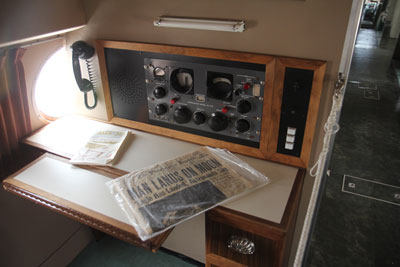 General MacArthur's private desk inside the Constellation