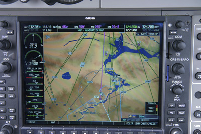 G1000 over Lake Mead