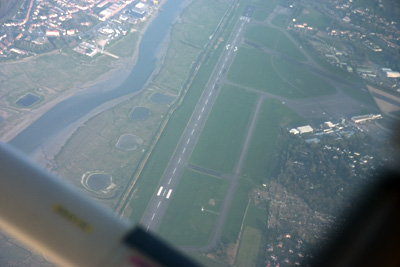 Le Touquet under the wing