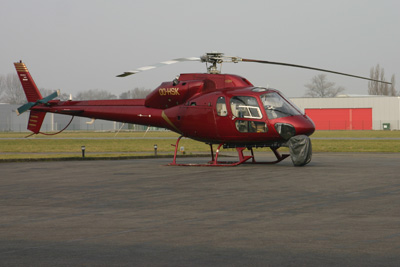 Bike race film helicopter OO-HSK in Kortrijk (EBKT)