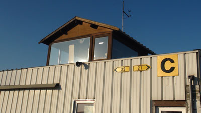 Control tower of Saint_Ghislain airport (EBSG)