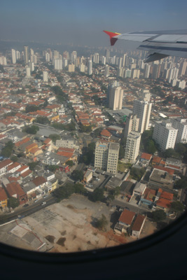 Accident site TAM at Congonhas from the air