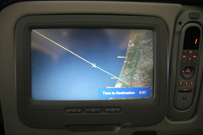 Approaching Tel Aviv - we crossed !