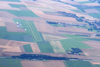 Arras airport from the air