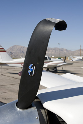 Bent prop on Piper Arrow