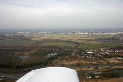 Circling to land runway 29 at Valenciennes LFAV