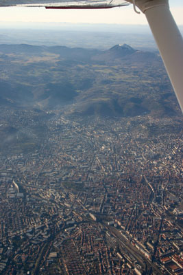 Clermont Ferrand and the Puy de Dôme