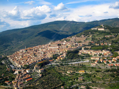 Cortona from the air