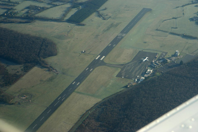 Deauville passing under the wing