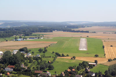 Approaching Dieppe airport