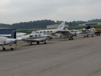 Flightline at Blackbushe