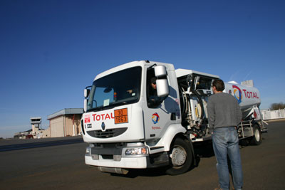 Fuel truck in Rodez