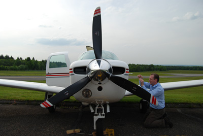 Fuel sampling the Mooney