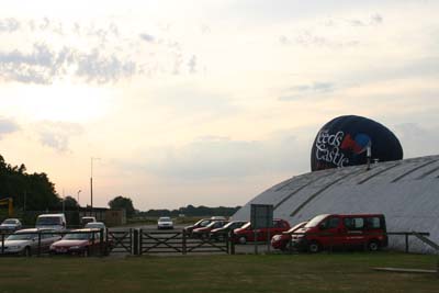 Balloon taking off in Headcorn Airfield