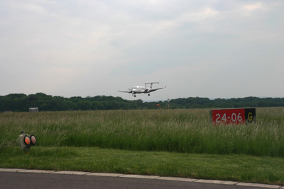 Holding short rwy 06 at Luxemburg ELLX