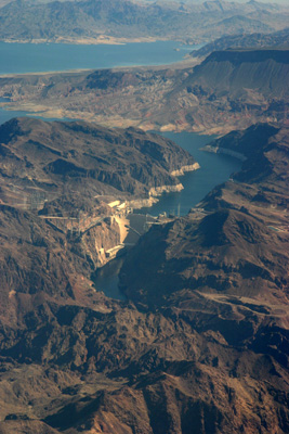 Hoover Dam from 5500 ft