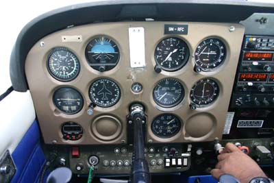 Our cockpit 9M-RFC