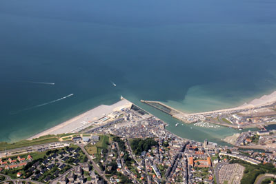 City of Le Tréport from the air