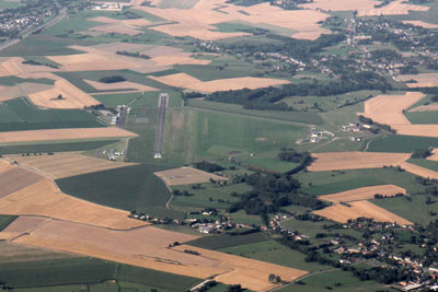 Maubeuge airport from the air