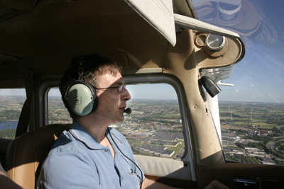 Pilot Luc working his approach into Kortrijk (EBKT)