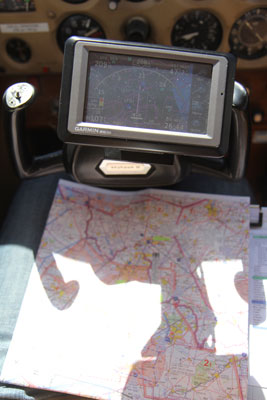 Classic chart and modern GPS