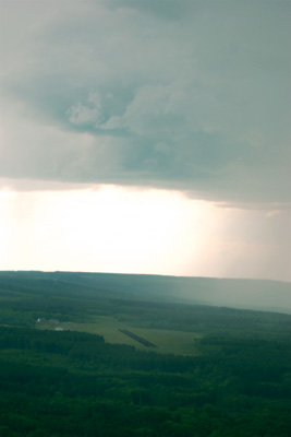 Rainshower just north of Spa aerodrome (EBSP)