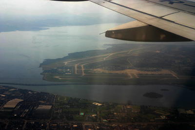 Rio de Janeiro international airport from the air