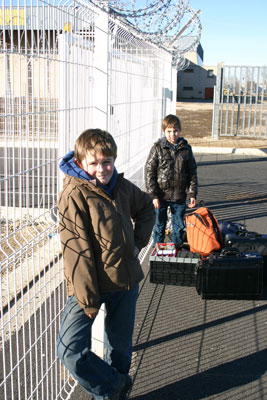 Security fence in Rodez