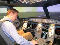 Setting up flight simulator