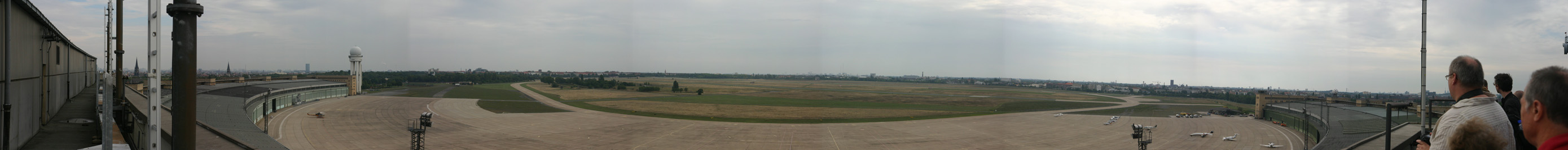 Panoramic view of Tempelhof airfield