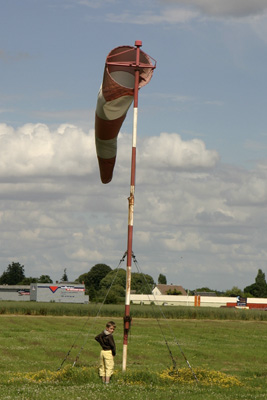 Photographer & wind sock